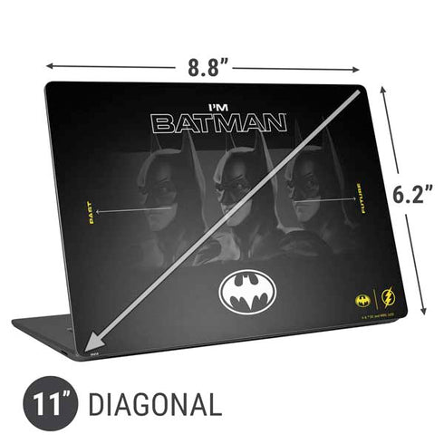 DC Comics The Flash Movie: I am Batman Past to Future Universal Laptop 11in (8.8 x 6.2in) Skin